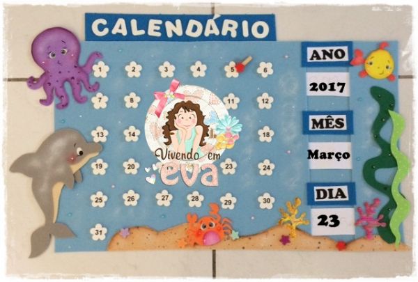 Calendário Amigos no mar