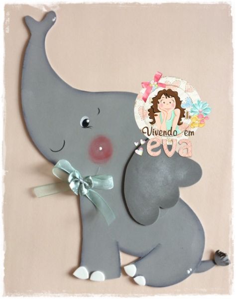 Aplique ±40cm - elefante cute