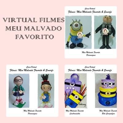 CURSO VIRTUAL MEU MALVADO FAVORITO E SMURFS